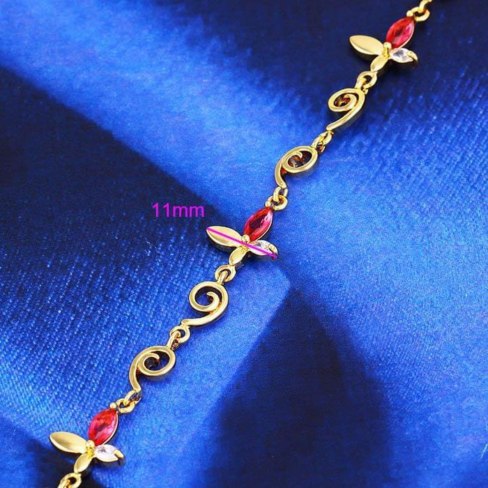 14K Gold Flower Bracelet