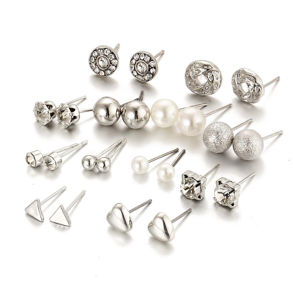 12 pair/set Trendy Style Earrings
