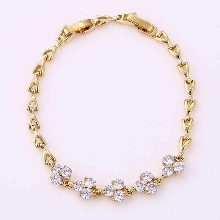 14K Gold Stone Bracelet