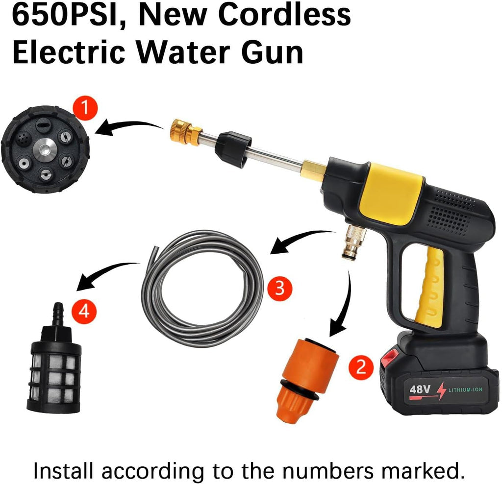 Cleaning Gun with Double battery