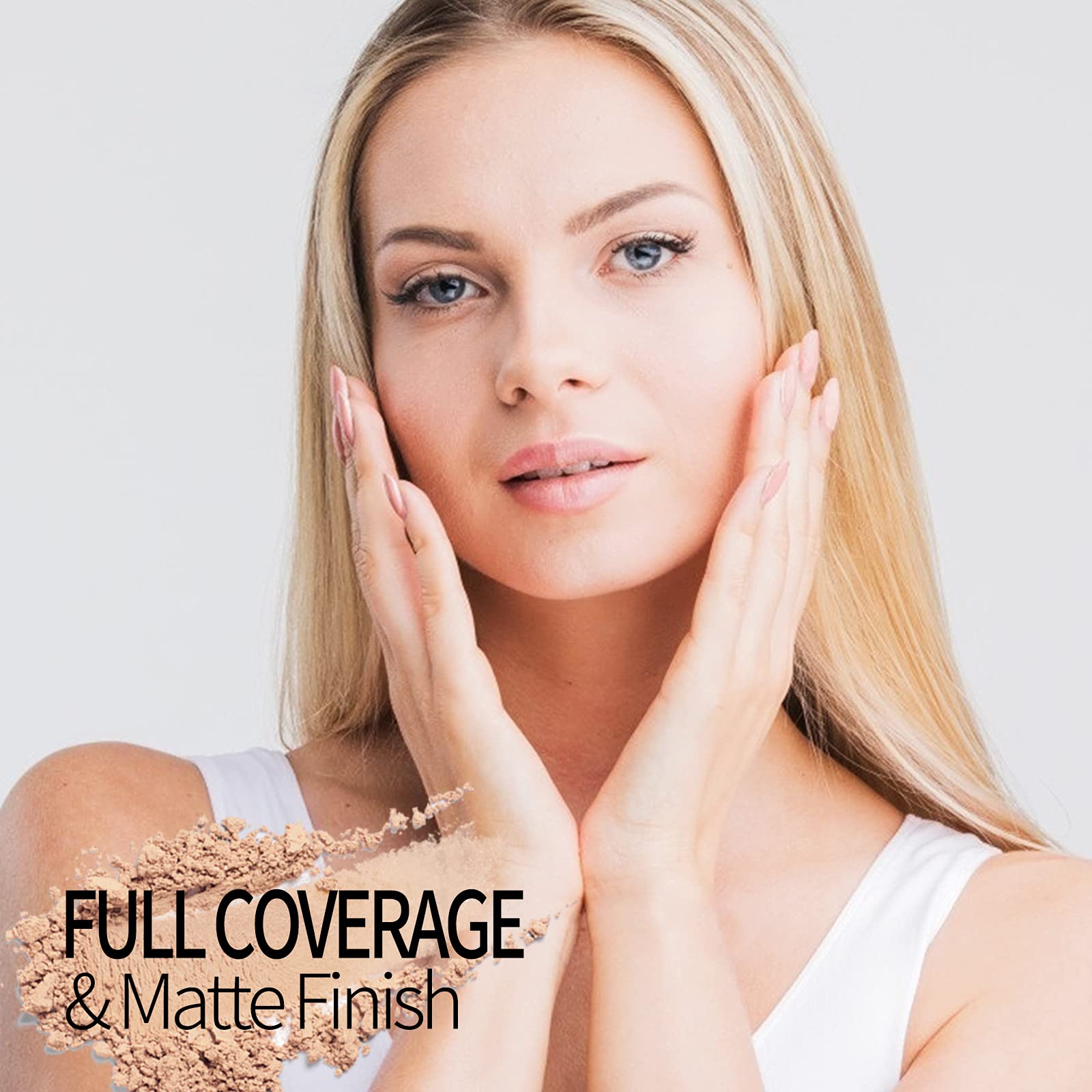 PHOERA Compact Powder Makeup Pressed Powder Matte Finish