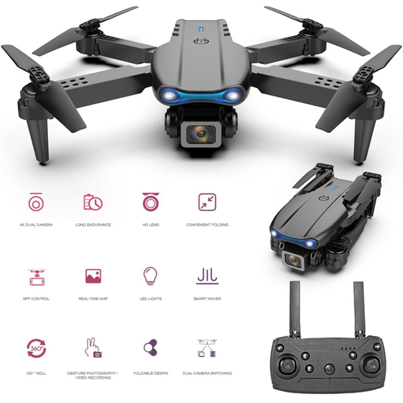 E99 PRO Drone with HD Camera