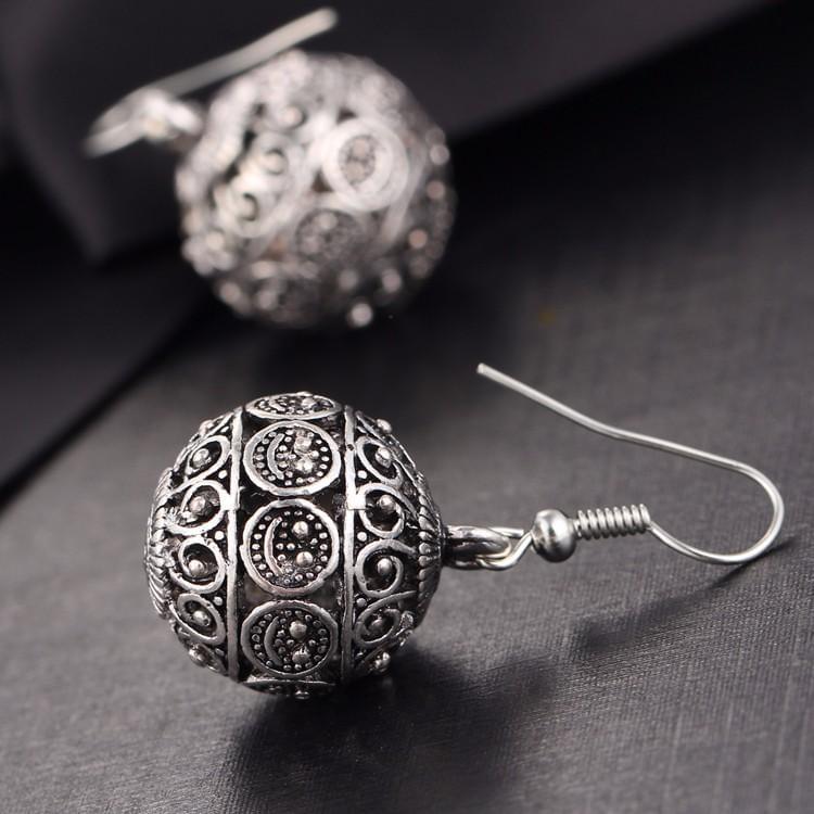 Ball Drop Tibetan Punk Earrings