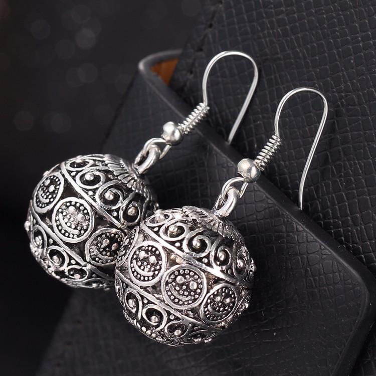 Ball Drop Tibetan Punk Earrings