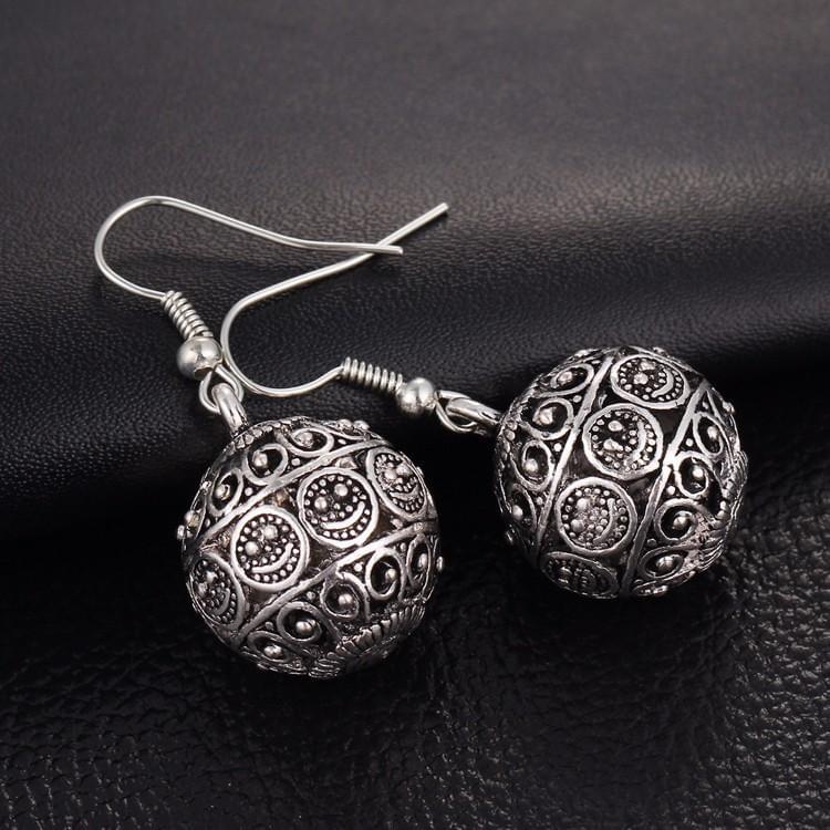 Ball Drop Tibetan Punk Earrings