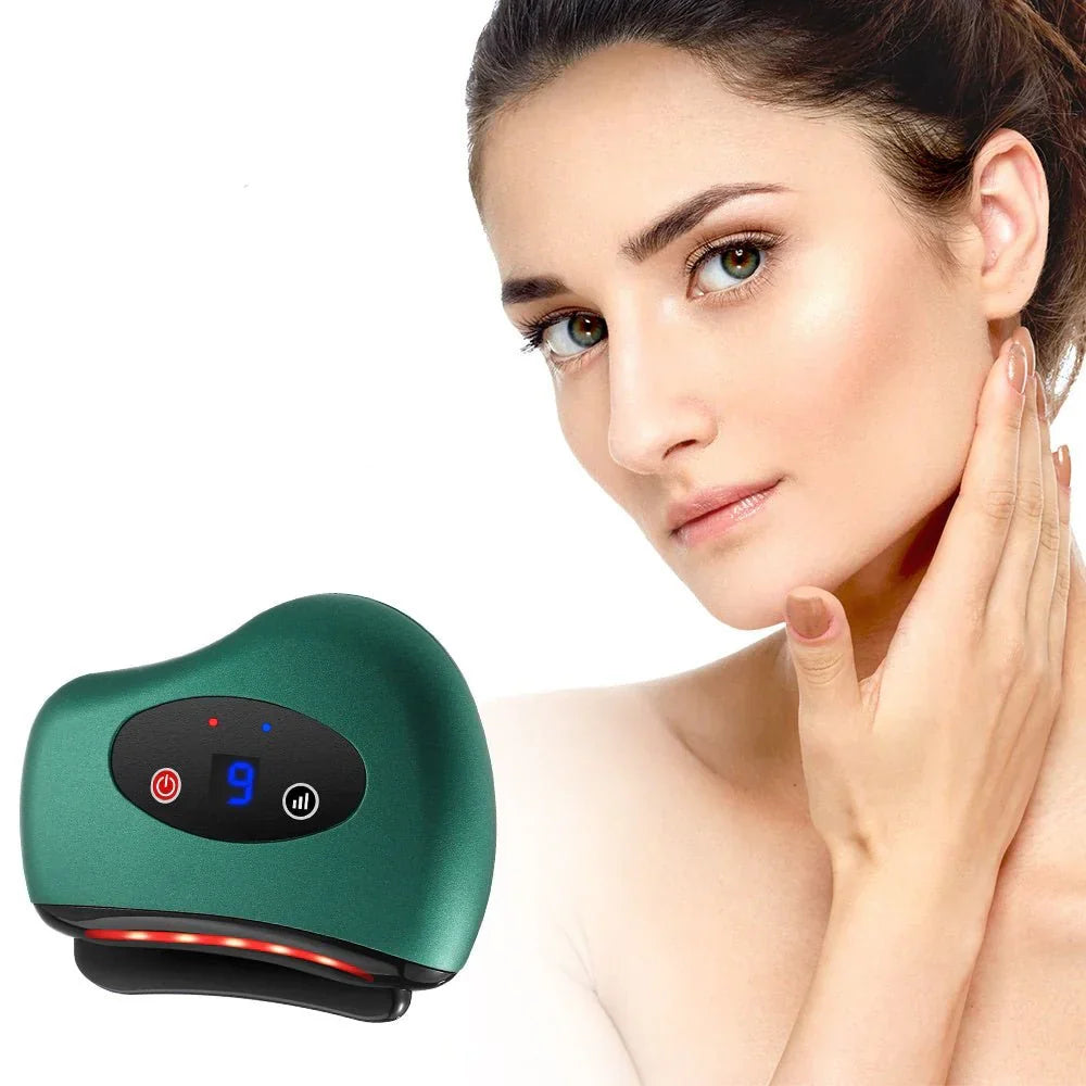 Electric Heated Gua Sha Massager – Bianstone, Vibration, Lymphatic Drainage, Skin Lifting