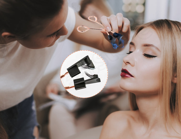 Magnetic Eyelash Curler & 2 Eyelashes Pairs